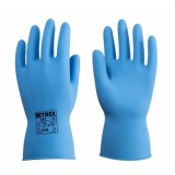 Reusable latex safety gloves size L. Bag of 12 pairs