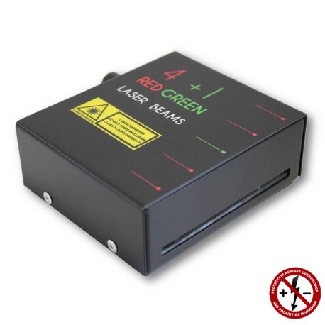 Fuente luz láser multifaz DO-108017. Rojos 4x635 nm. Verde 1x532 nm