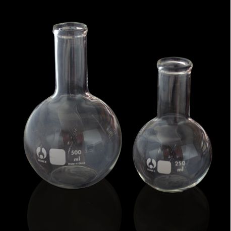 Matràs esfèric vidre fons pla normal. Capacitat 1000 ml