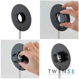 Gafes subjectar lent vidre òptic 40 mm DO-107022. Bossa 10 unitats