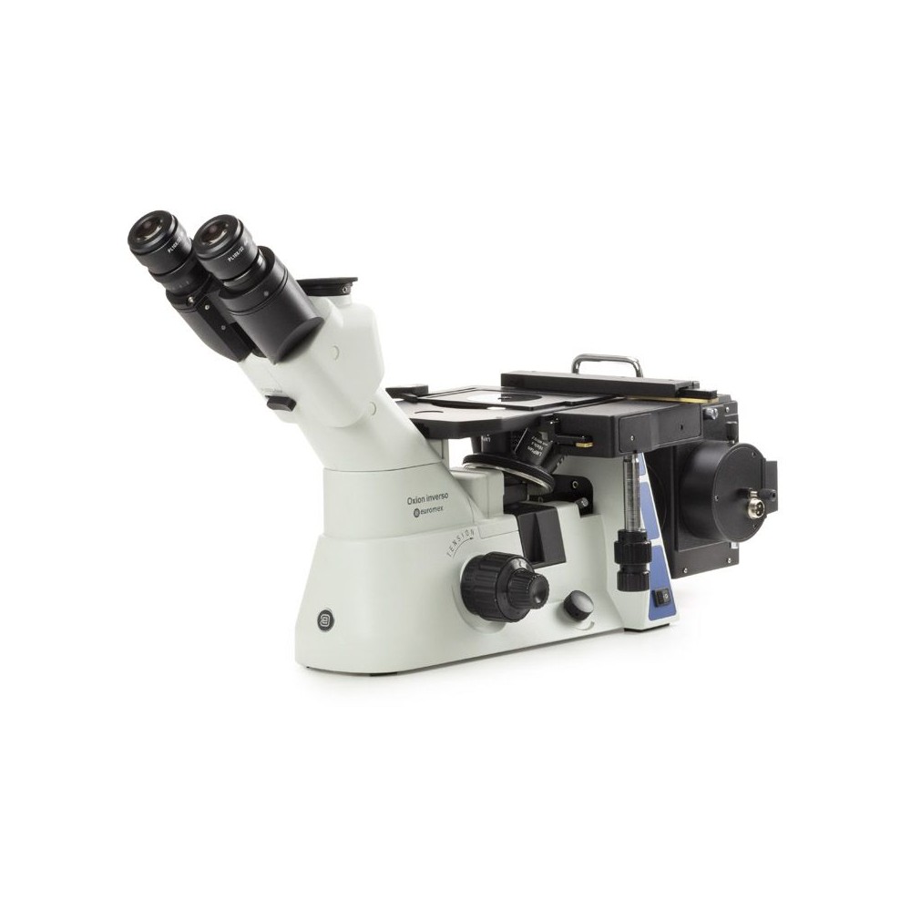 Oxion OX-2653-PLM metallographic microscope. Triocular 50x-500x