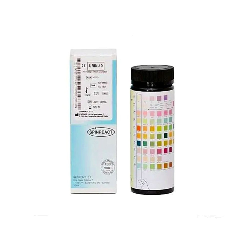 Urine test strips 10 parameters L-7101010. Box 100 units