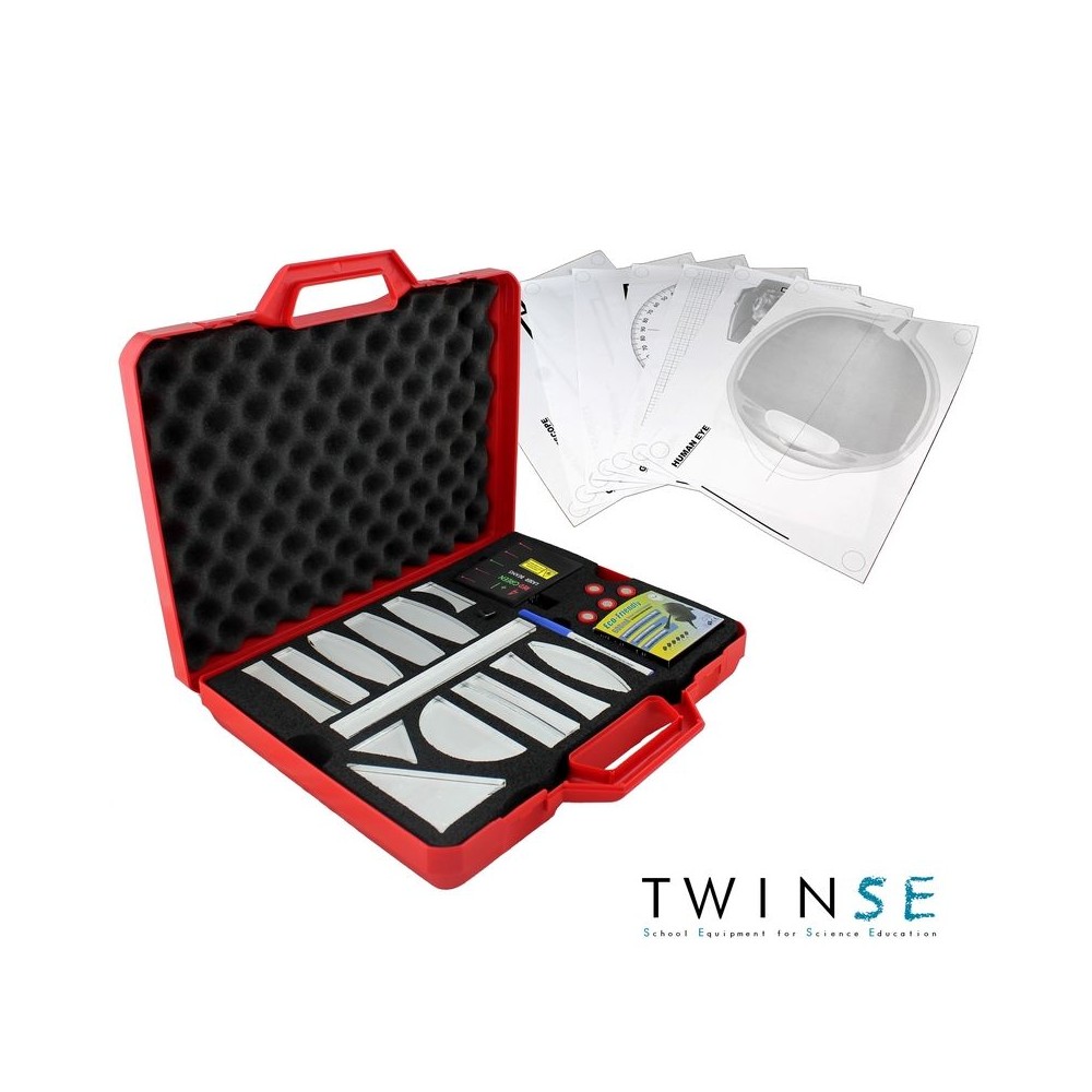 Kit óptica geométrica DO-108020 con láser rojo multihaz