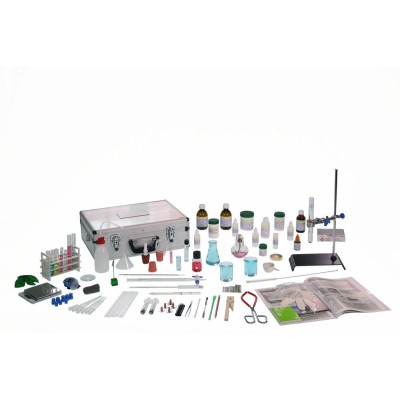 Kit química TEC-30025. Química básica, 19 experimentos