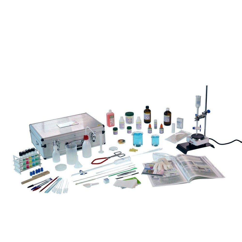 Kit química TEC-30001. La cromatografía, 4 experimentos