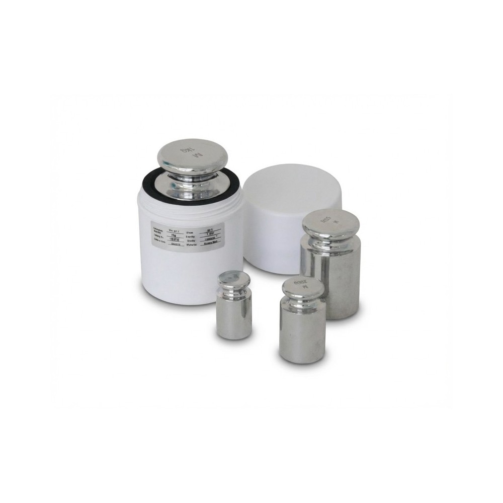 Peso masa balanzas OIML F2 KBV-003. Acero inoxidable 20 g