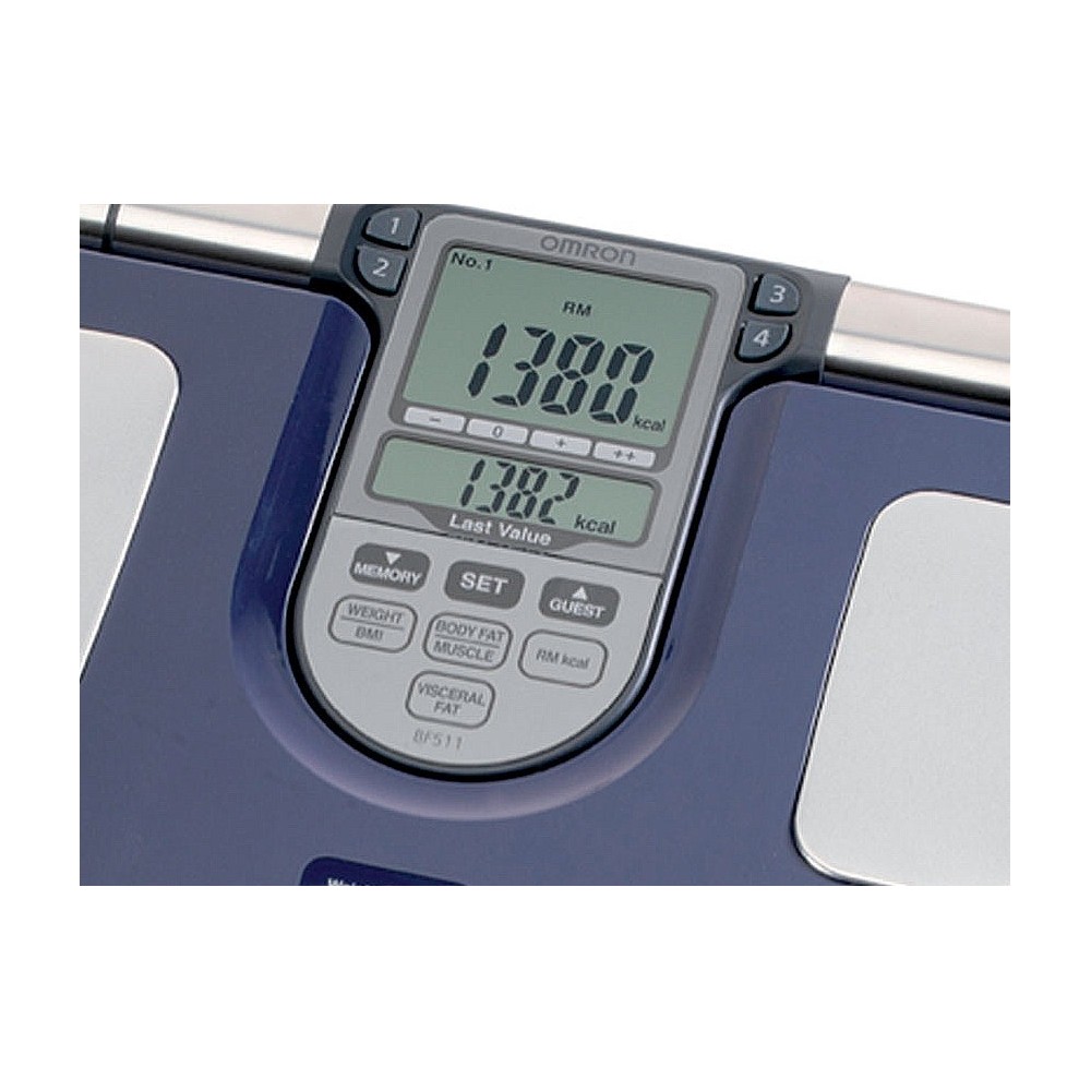 Bàscula corporal Omron HBF-511B-E. Capacitat 150 kg en 100 g