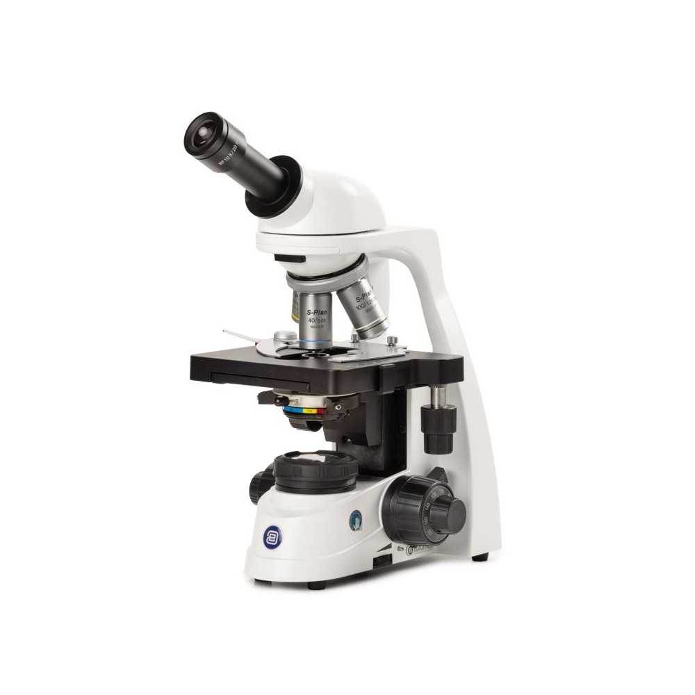 Microscopio semiplanoacromático Bluescope BL-1151. Monocular 40x-1000x