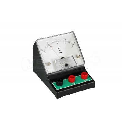 Analog voltmeter V-16410. Scales 0-3 Vdc, 0-15 Vdc, 0-300 Vdc