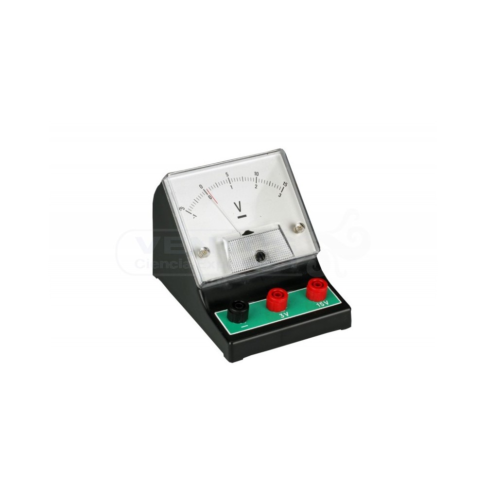 Voltímetre analògic V-16411. Rangs CC -5...+15/-1...+3· V