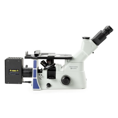 Microscopi metal·logràfic invertit Oxion OX-2653-PLM. Trinocular 50x-500x