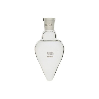 Matràs forma cor esmerilat 14/23. Capacitat 100 ml