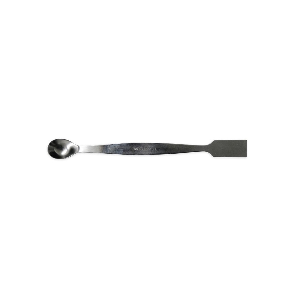 Double spoon and flat spatula. Stainless steel 150mm