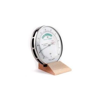 Higrómetro pelo sintético BB-302660. Carcasa Metálica 100 mm