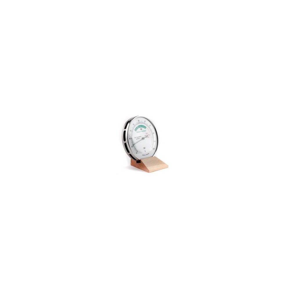 Higròmetre cabell sintètic BB-302660. Carcassa metàl·lica 100 mm