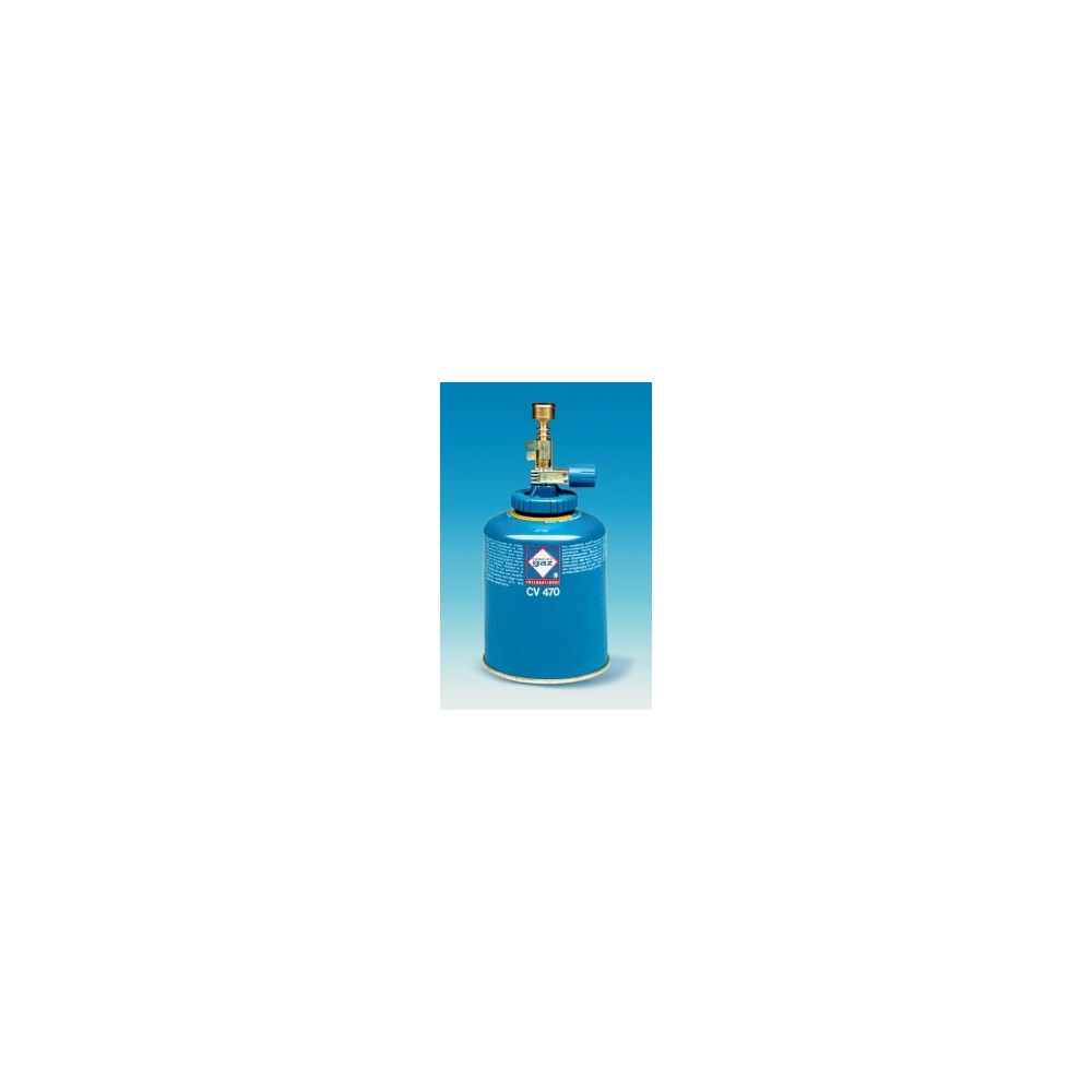 Cartutx gas butà de llençar amb vàlvula CV-470. Càrrega 450 g
