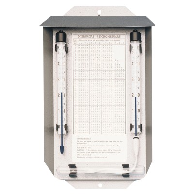 Psicròmetre termomètric Herter 4006. Escala 0 a 50 gC en 0'5 gC