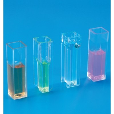 Cubetes espectrofotòmetre PS semimicro 1'5 ml. Capsa 100 unitats