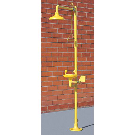 Emergency shower and eyewash CA-4220. Column with ABS plastic sprinklers