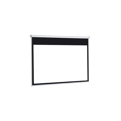 Electric wall projection screen. White 2000x2000 mm