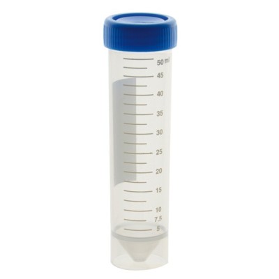 Tubs centrifugadora plàstic PP faldó EOE 50 ml CTSP-E50. Cap 50 u