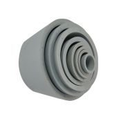 Junta cònica goma per a matrassos Kitasato N-3. Mides 33x21x24 mm