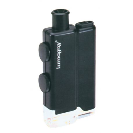 Microscopic magnifying glass with Lumagny 9390 LED. Zoom magnifications 60x-100x