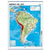 Mapa mural fisicopolítico 900x1180 mm. América del Sur
