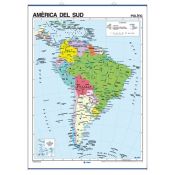 Mapa mural fisicopolític 900x1180 mm. Amèrica del Sud