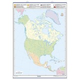 Mapa mural mut retolable 1400x1000 mm. Amèrica del Nord