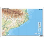 Mapes muts colors 330x230 mm. Catalunya física. Bloc 50 unitats