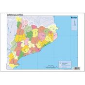 Mapas mudos colores 330x230 mm. Cataluña política. Bloque 50