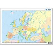 Mapas mudos colores 330x230 mm. Europa política. Bloque 50