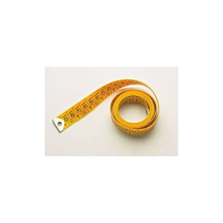 Centímetro confección fibra amarilla 0'7 mm. Longitud 150 cm