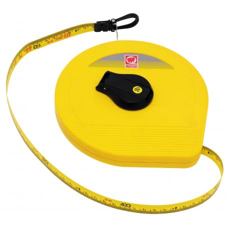 Fiberglass measuring tape 15 mm. Length 10 meters
