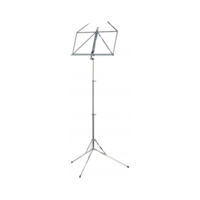 Atril de pie niquelado Wittner 961. Plegable 4 piezas