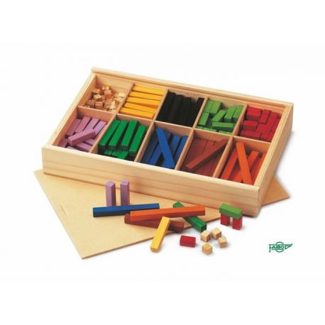 Regletas colores madera sección 10x10 mm. Caja 300 piezas