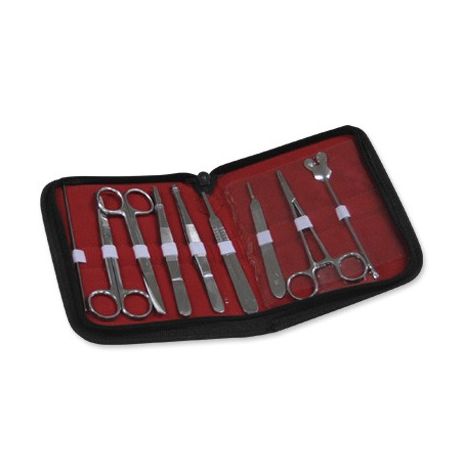 Equipo disección básico ED-10. Estuche flexible 10 piezas