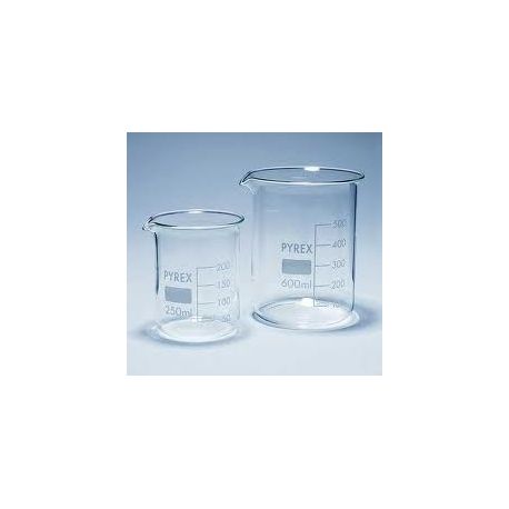 Vas precipitats vidre borosilicat Pyrex forma baixa. Capacitat 50 ml