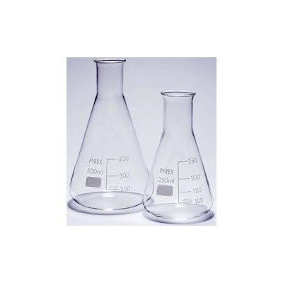 Matraz Erlenmeyer vidrio Pyrex. Capacidad 100 ml