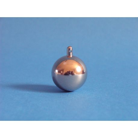 Stainless steel pendulum ball with hook V-11428. Diameter 25mm