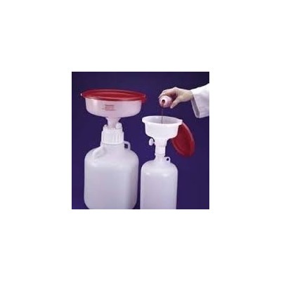 Contenidor seguretat residus químcs amb embut. Capacitat 4 litres