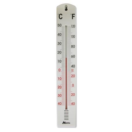 KJM-015 ambient mechanical thermometer. Plastic 45x200mm