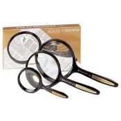 Lupa de mà bifocal 2x-4x. Compacta plàstic 75 mm