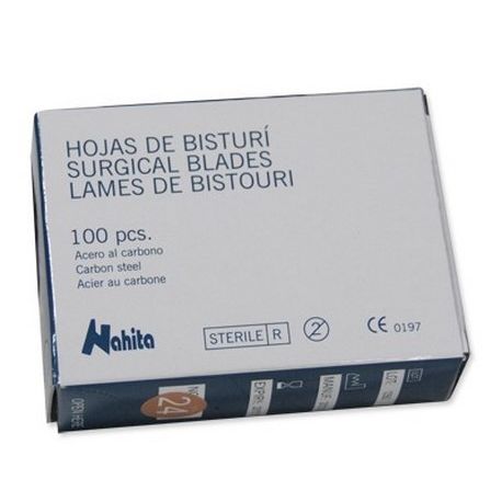 Suitable scalpel blades number 4 shape 20. Box of 100 units