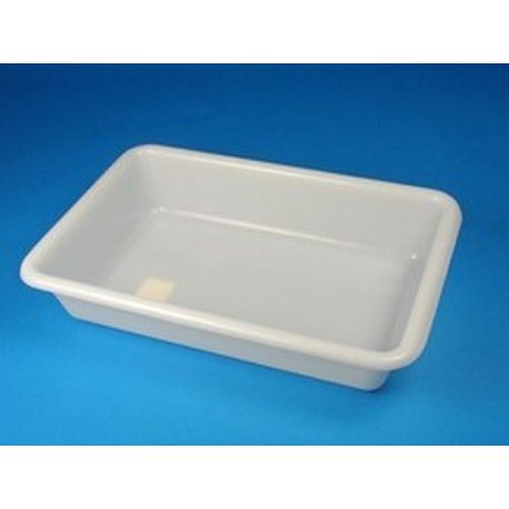 6 liter plastic dissection bucket. Rectangular 395x265x80mm
