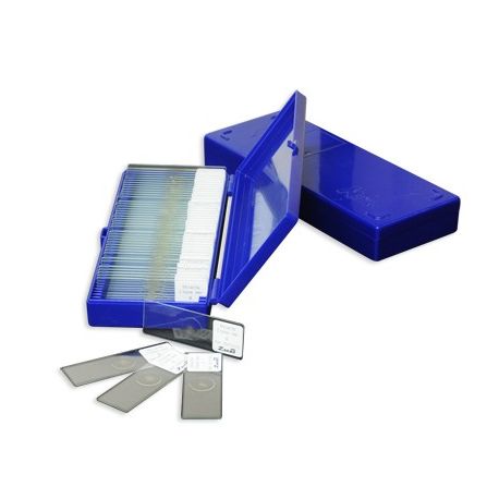 Preparaciones microscópicas petrográficas. Caja 8 piezas