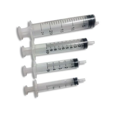 PP plastic syringes three bodies Luer-slip 20 ml. Box 50 units