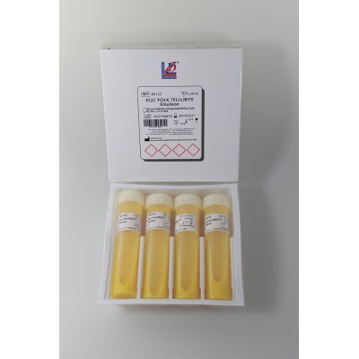 Emulsió rovell d'ou amb tel·lurit L-80300. Capsa 4x50 ml