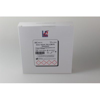 Emulsió rovell d'ou amb tel·lurit L-80300. Capsa 4x50 ml